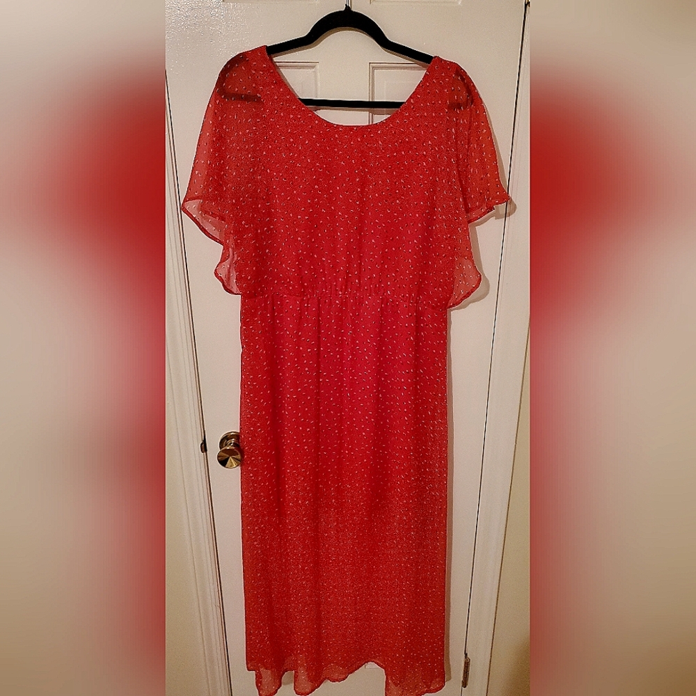 Vero Moda, Red, Maxi dress - size EU 46/US 14